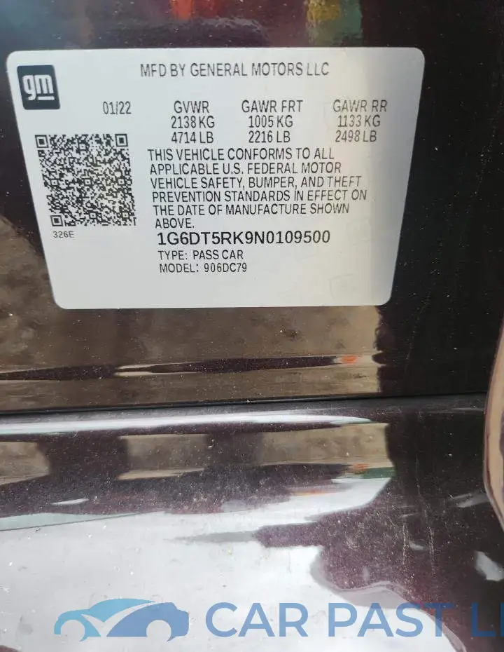 1G6DT5RK9N0109500# 13