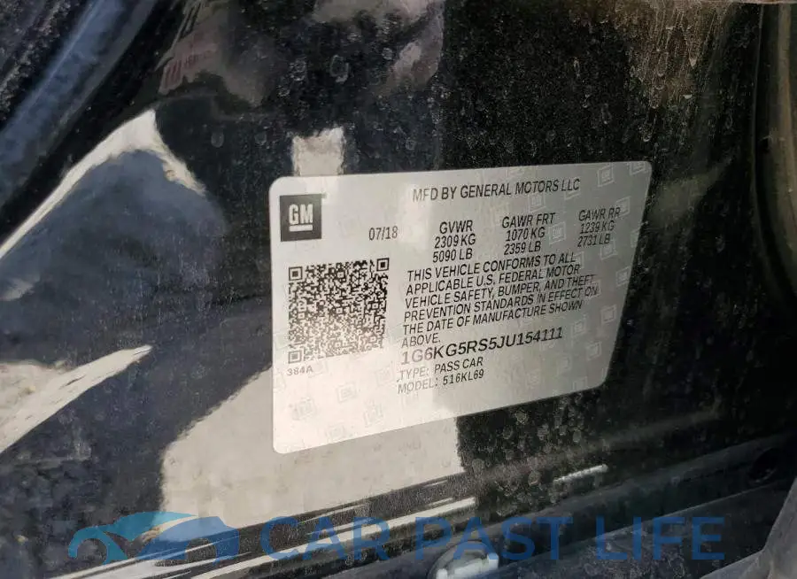 1G6KG5RS5JU154111# 12