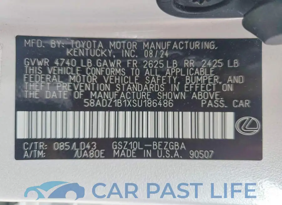 58ADZ1B1XSU186486# 12