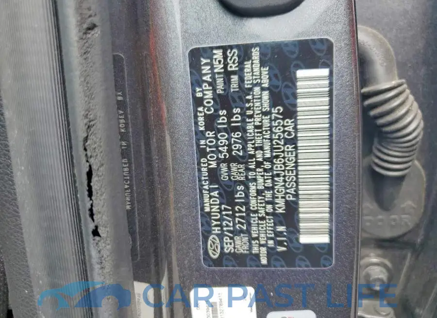 KMHGN4JB6JU256575# 12