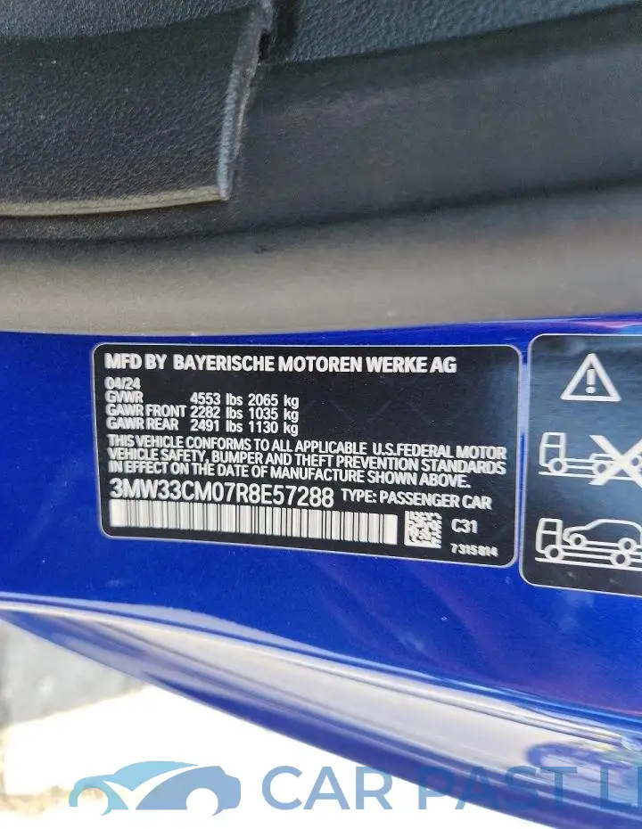 3MW33CM07R8E57288# 12