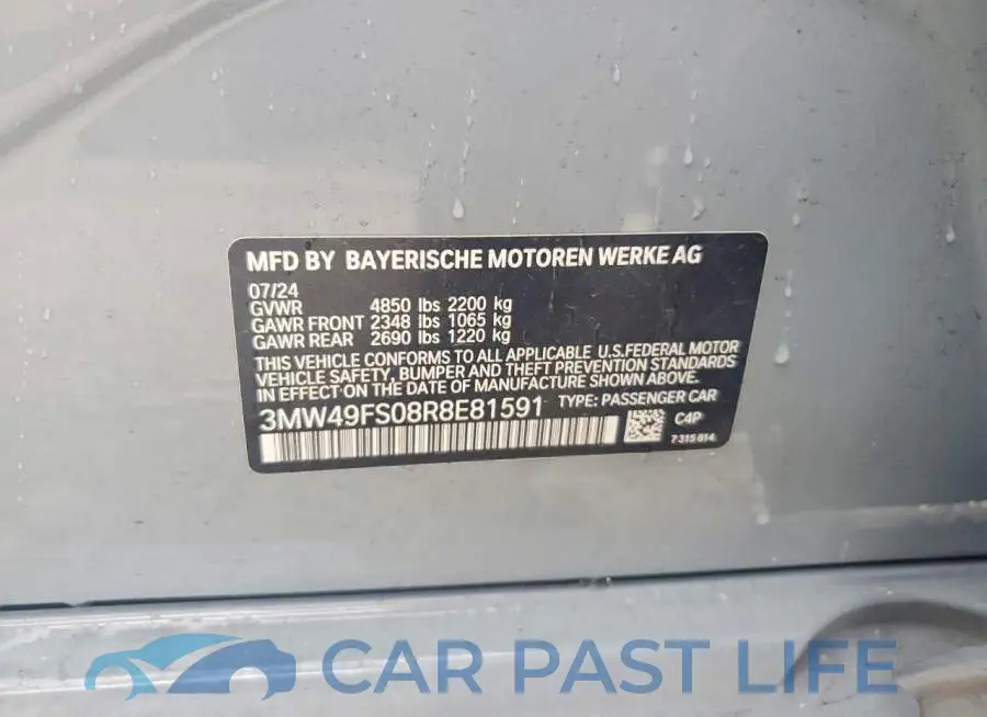 3MW49FS08R8E81591# 12