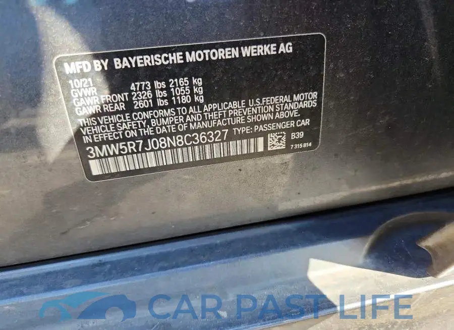 3MW5R7J08N8C36327# 12