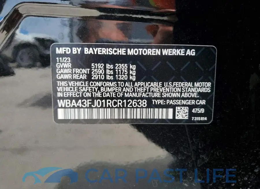 WBA43FJ01RCR12638# 12