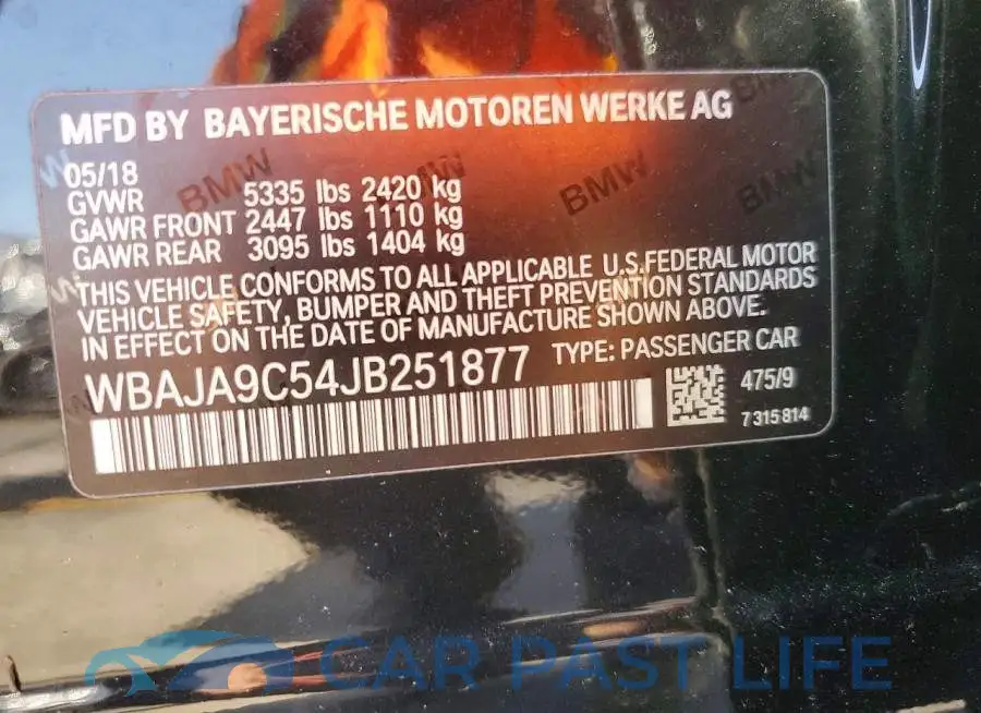 WBAJA9C54JB251877# 12