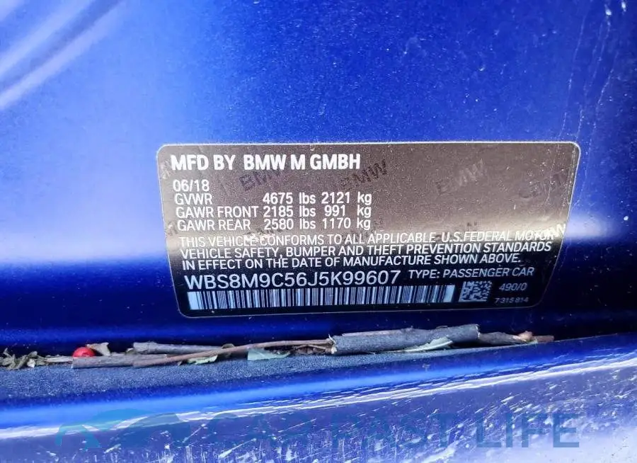 WBS8M9C56J5K99607# 12