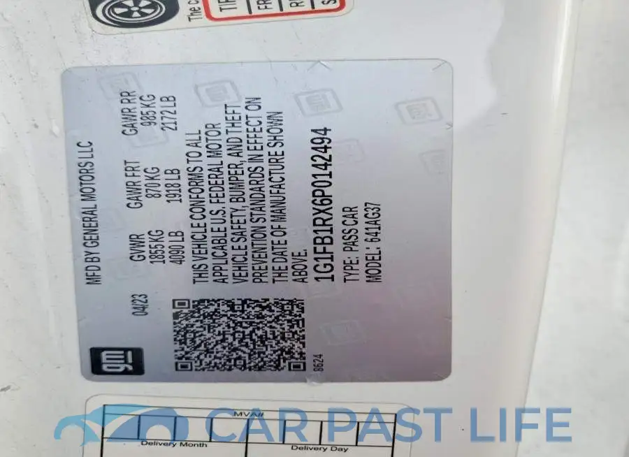 1G1FB1RX6P0142494# 13