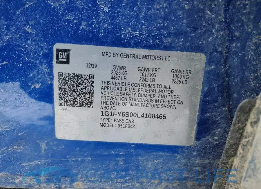 1G1FY6S00L4108465# 12