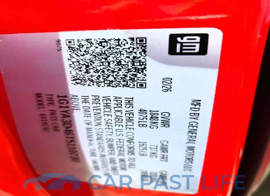 1G1YA3D46T5110730# 12