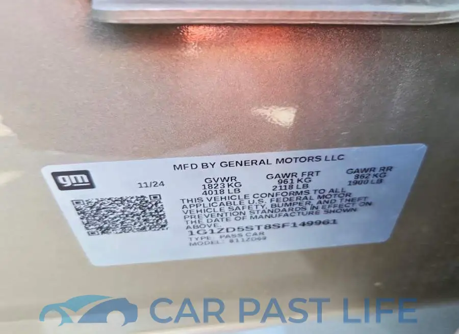 1G1ZD5ST8SF149961# 12