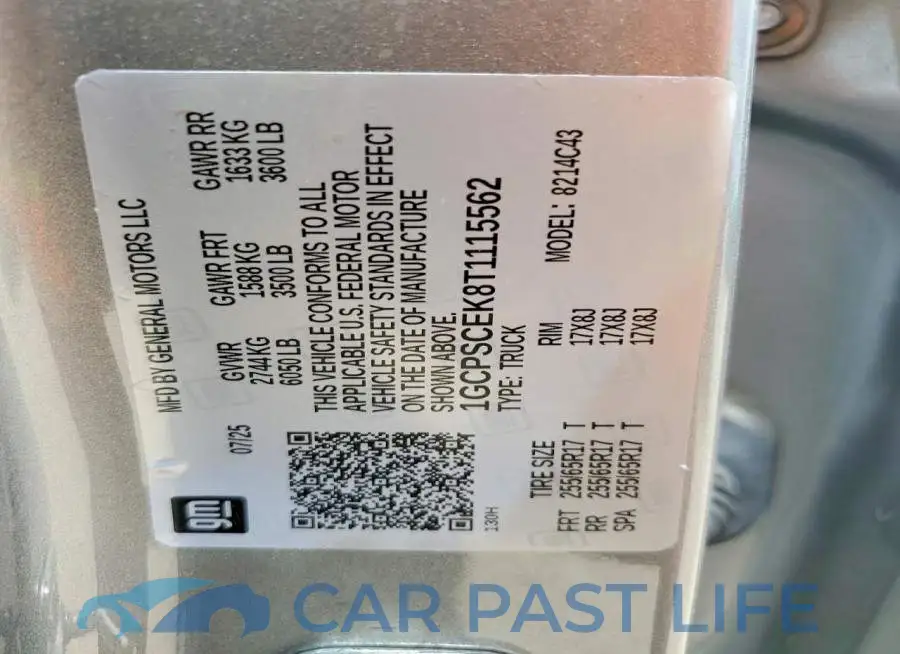 1GCPSCEK8T1115562# 12