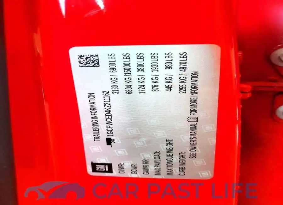 1GCPWCED4KZ211162# 12