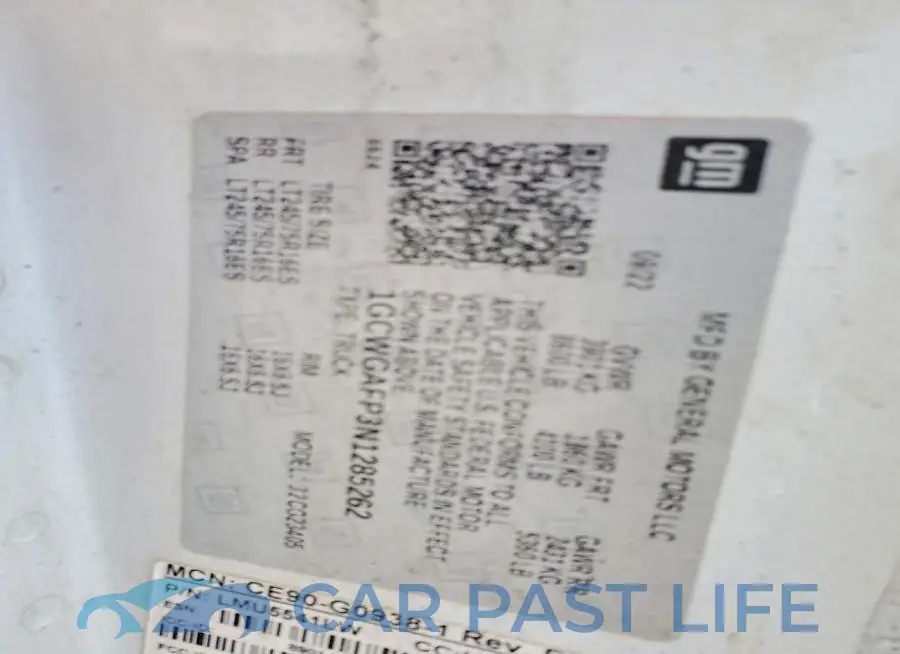 1GCWGAFP3N1285262# 12