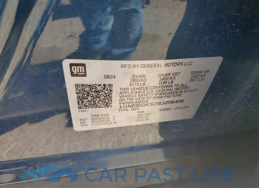 1GNERGKS2RJ206406# 13