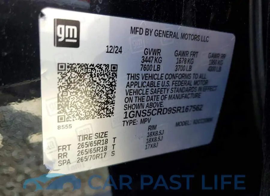 1GNS5CRD9SR167562# 13