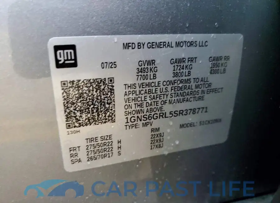 1GNS6GRL5SR378771# 13