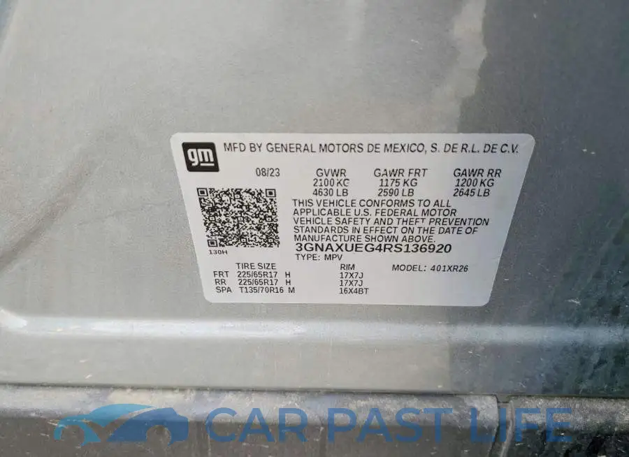 3GNAXUEG4RS136920# 12