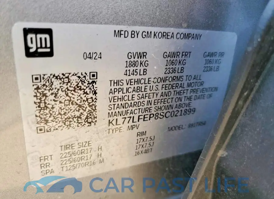 KL77LFEP8SC021899# 12