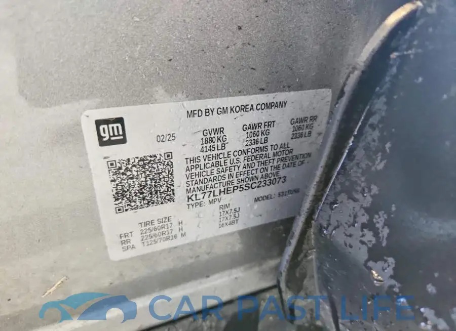KL77LHEP5SC233073# 13