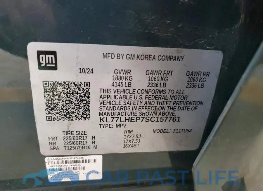 KL77LHEP7SC157761# 12