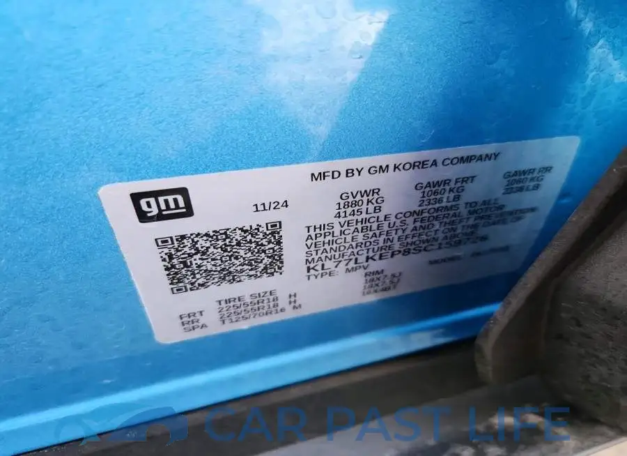 KL77LKEP8SC159726# 12