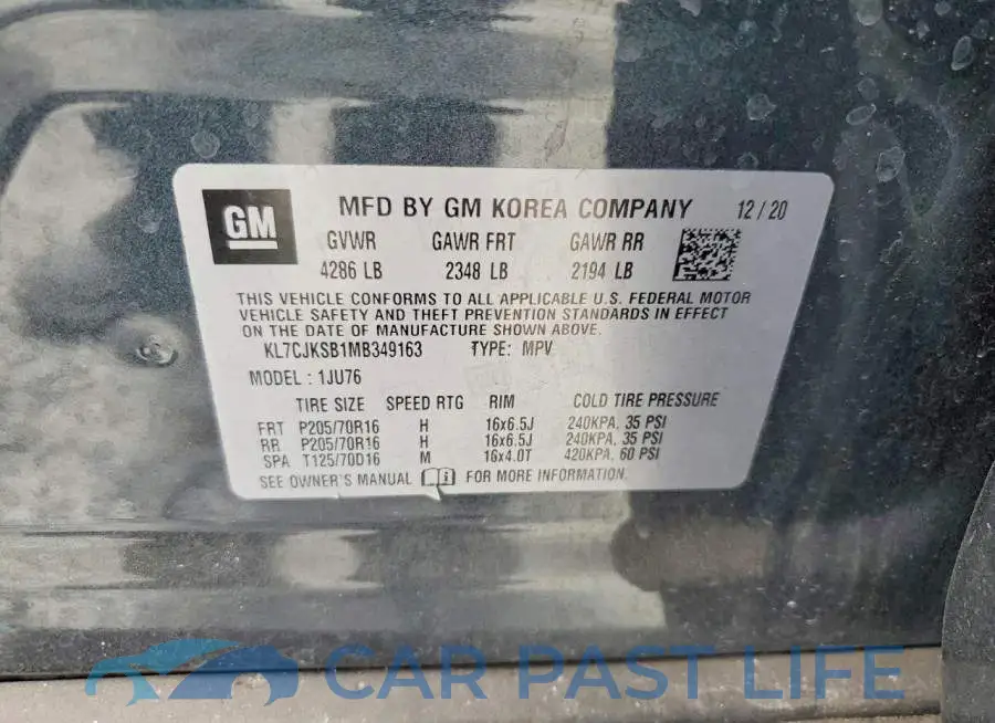 KL7CJKSB1MB349163# 13