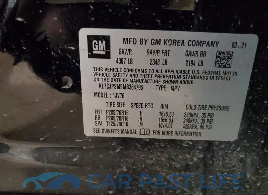 KL7CJPSM5MB364795# 13