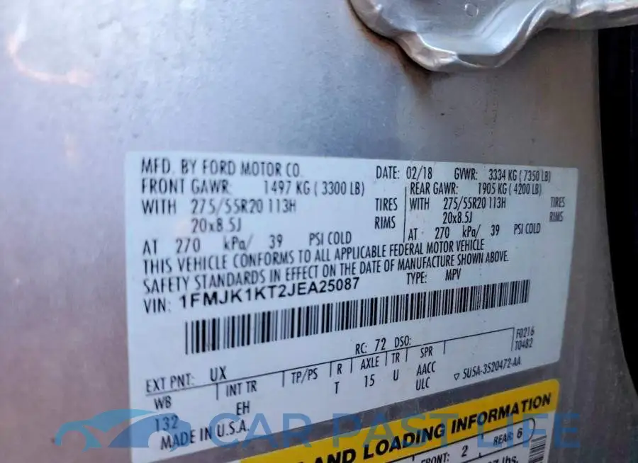 1FMJK1KT2JEA25087# 13