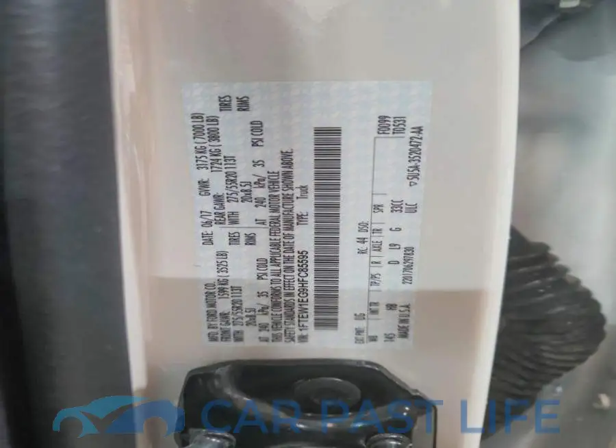 1FTEW1EG9HFC85595# 13