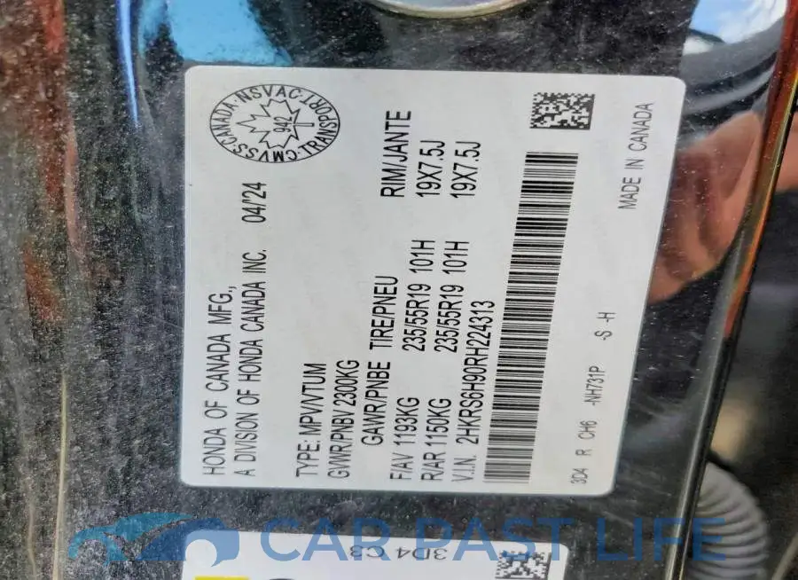 2HKRS6H90RH224313# 14