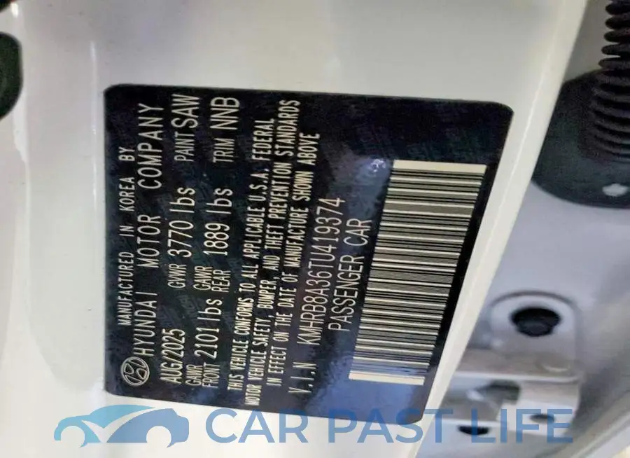 KMHRB8A36TU419374# 13