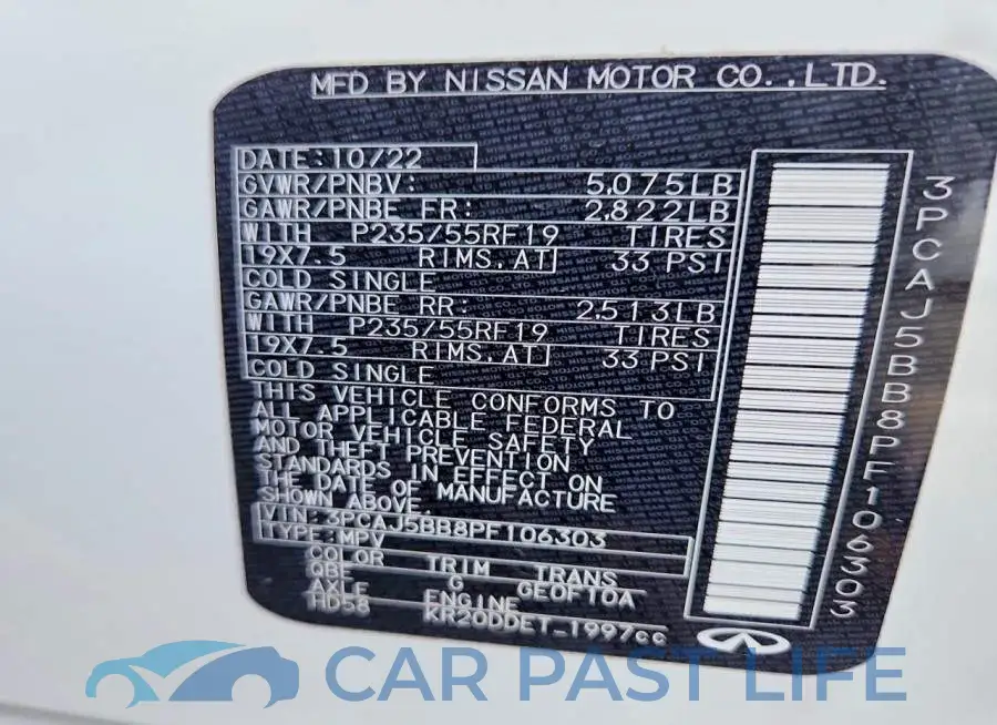 3PCAJ5BB8PF106303# 13