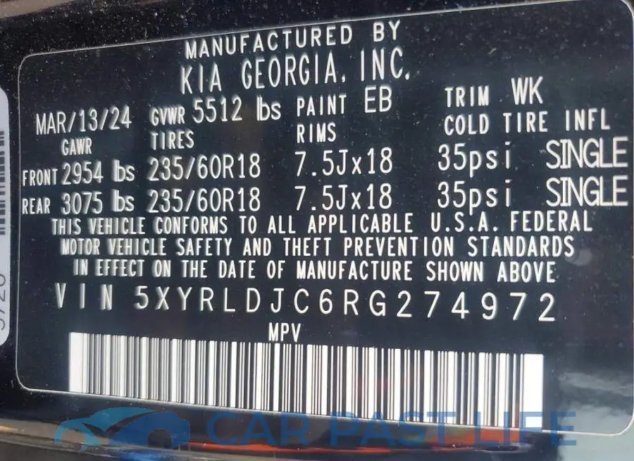 5XYRLDJC6RG274972# 14