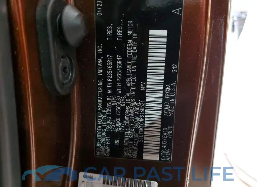 5TDYRKEC1PS158524# 14