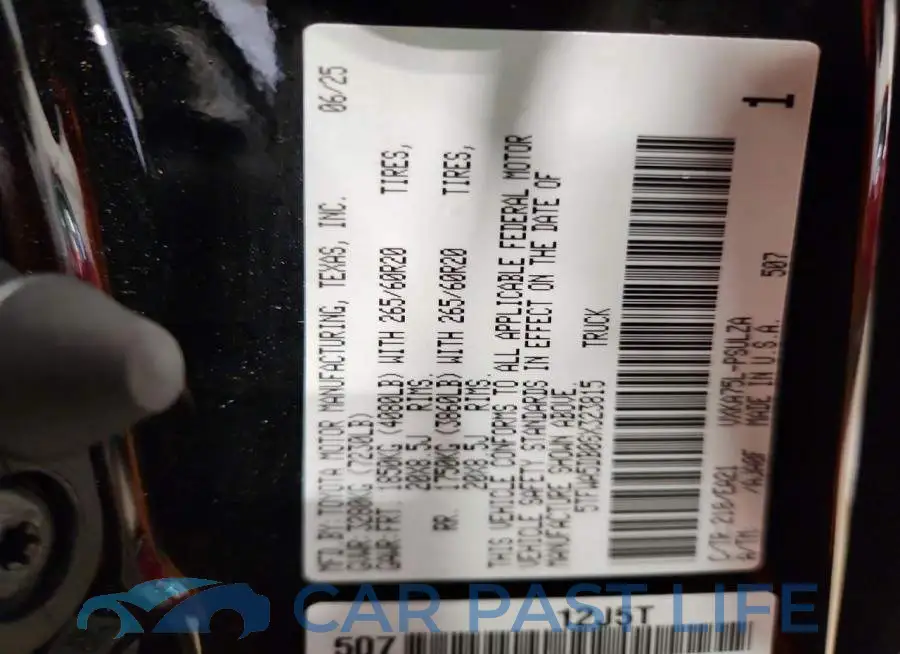 5TFWA5DB0SX323815# 13
