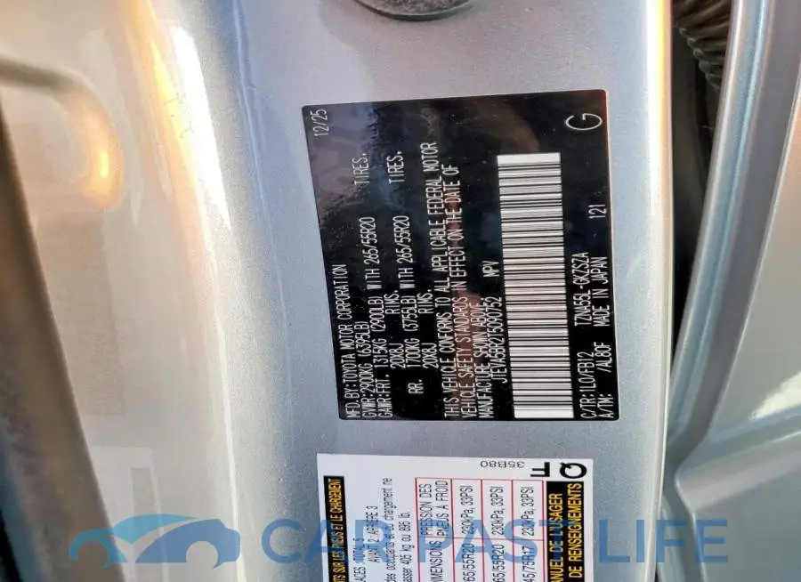 JTEVA5BR2T5090752# 13
