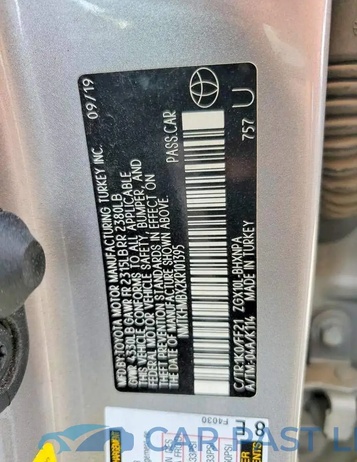 NMTKHMBX2KR101395# 13