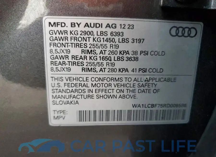 WA1LCBF75RD009586# 13