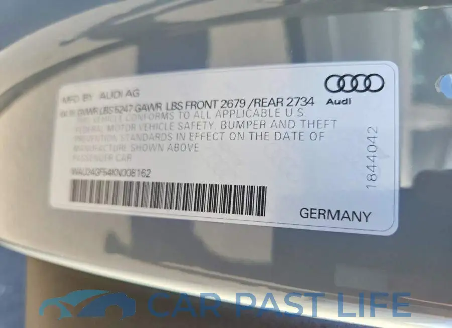 WAU24GF54KN008162# 12