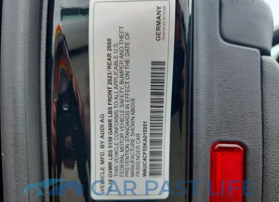 WAUC4CF55KA015951# 13