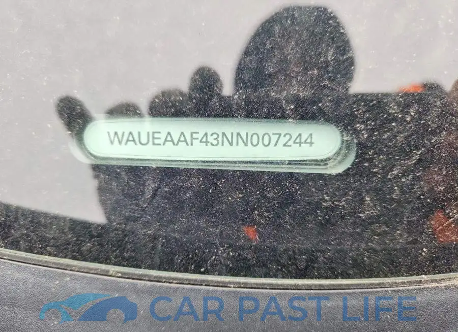 WAUEAAF43NN007244# 12