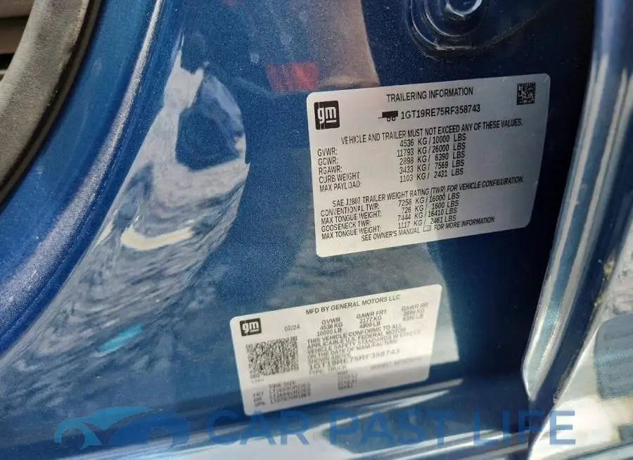 1GT19RE75RF358743# 12