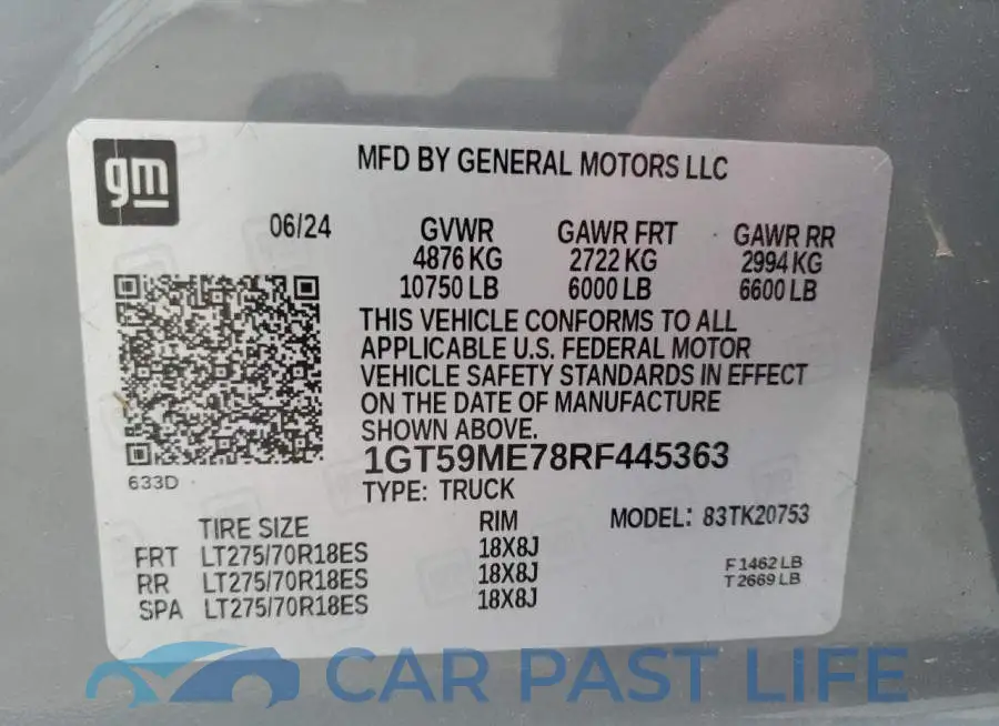 1GT59ME78RF445363# 13