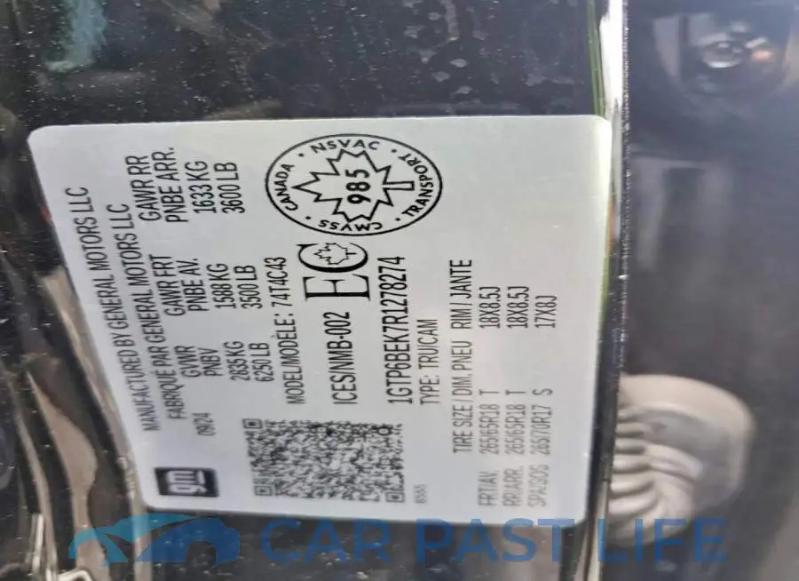1GTP6BEK7R1278274# 13