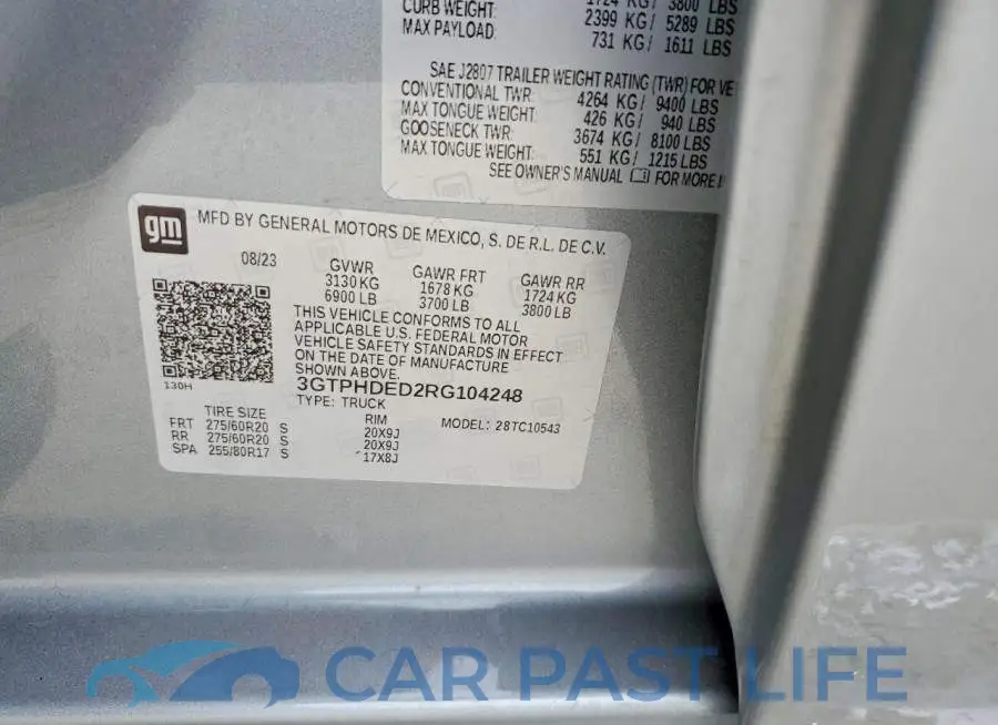 3GTPHDED2RG104248# 13