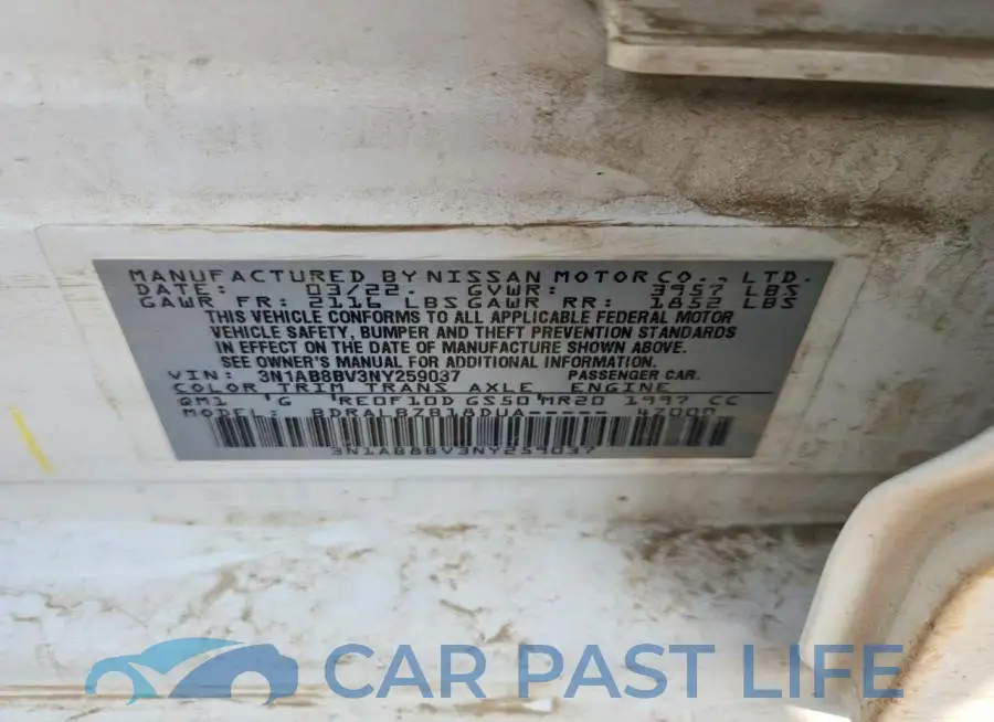 3N1AB8BV3NY259037# 12