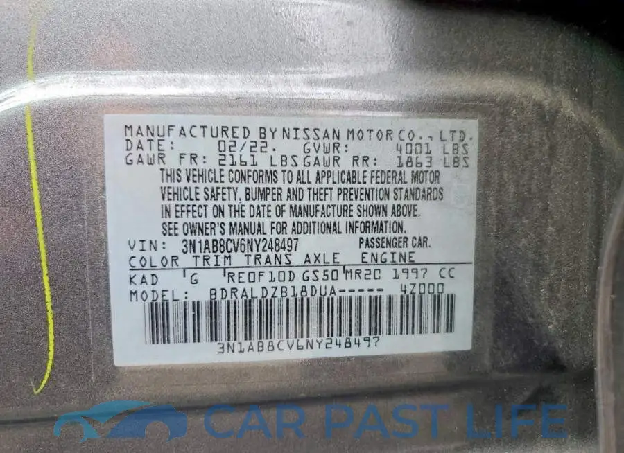 3N1AB8CV6NY248497# 12