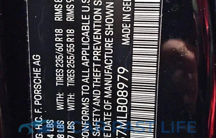 WP1AA2A57MLB08979# 10