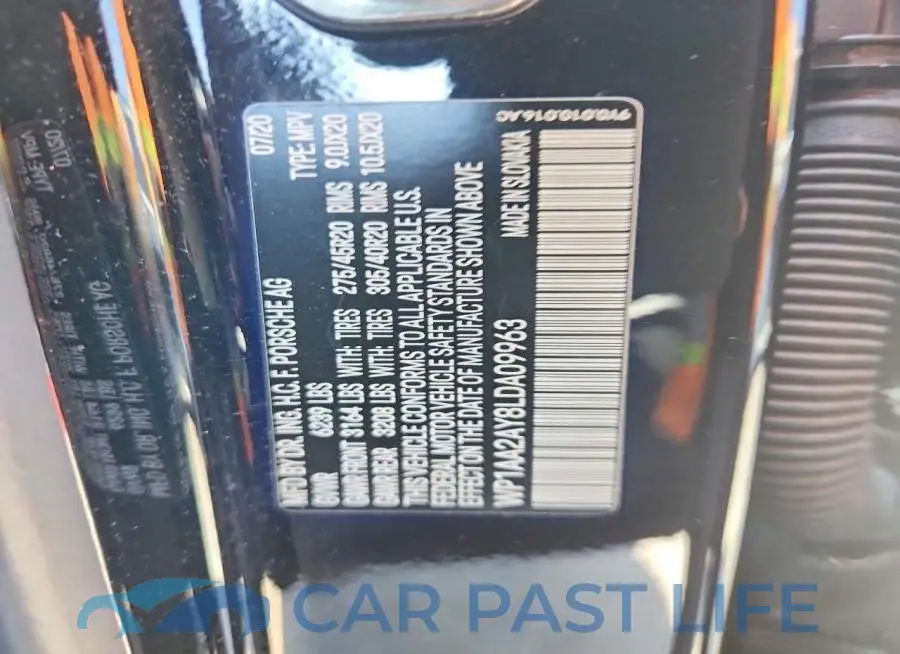WP1AA2AY8LDA09963# 12
