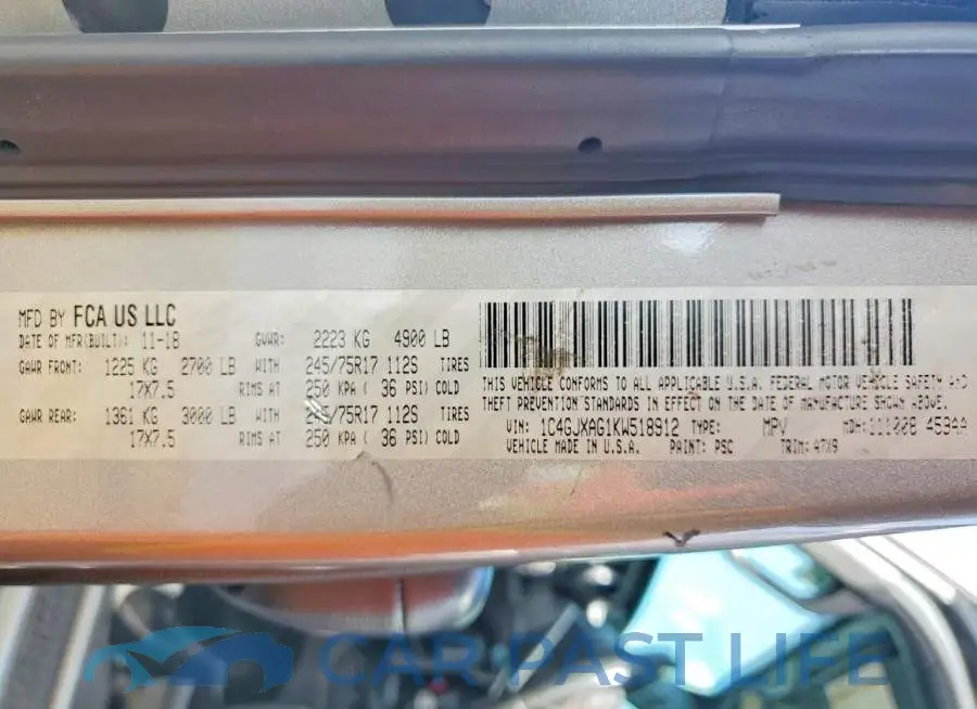 1C4GJXAG1KW518912# 13